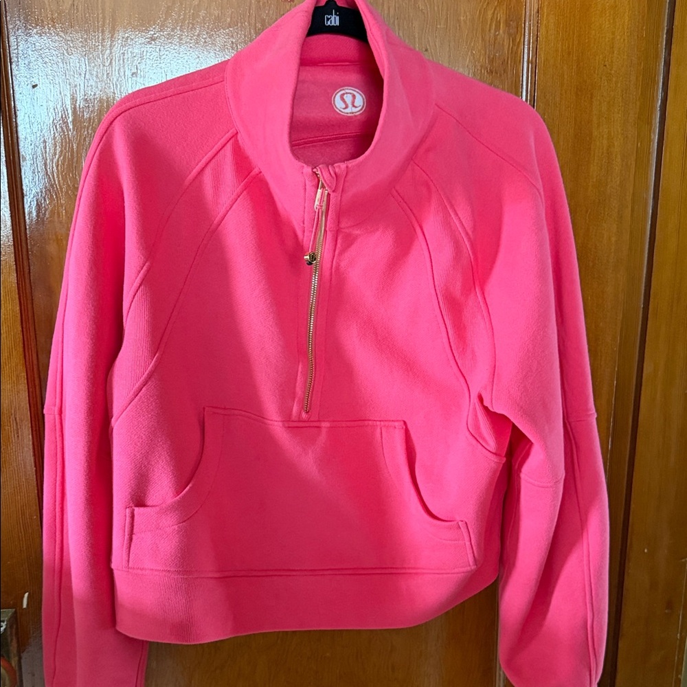 lululemon athletica Hot Pink Half-Zip Varsity Jacket